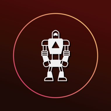 robot ikon vektör illüstrasyonu