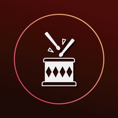 davul simgesi vektör illüstrasyonu