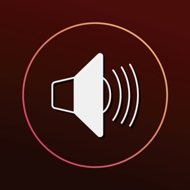 ses simgesi vektör illüstrasyonu