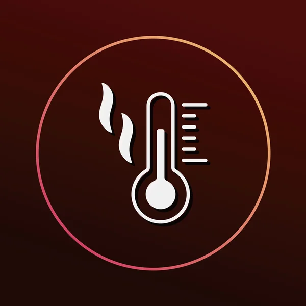 Thermometer icon vector illustration — Stock Vector