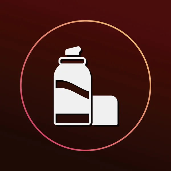 Kosmetikflaschen Symbol Vektor Illustration — Stockvektor