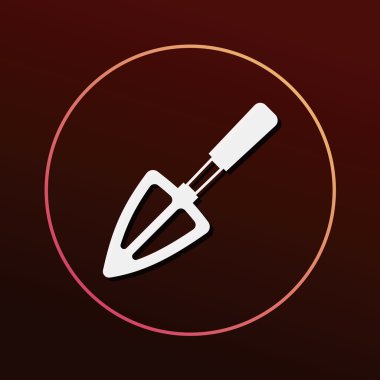 kürek simgesi vektör illüstrasyonu