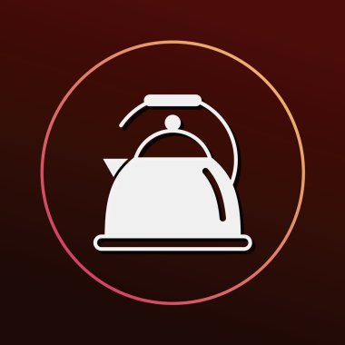 Kettle simge vektör illüstrasyonu