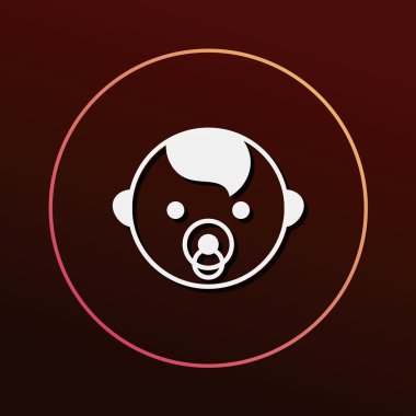 bebek ikonu vektör illüstrasyonu