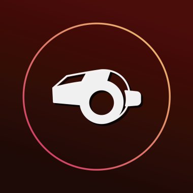 ıslık simgesi vektör illüstrasyonu