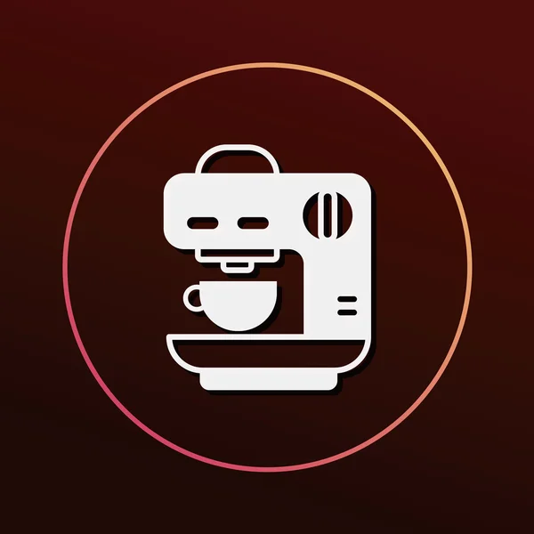 Coffee machine icon vector illustration — Stock Vector