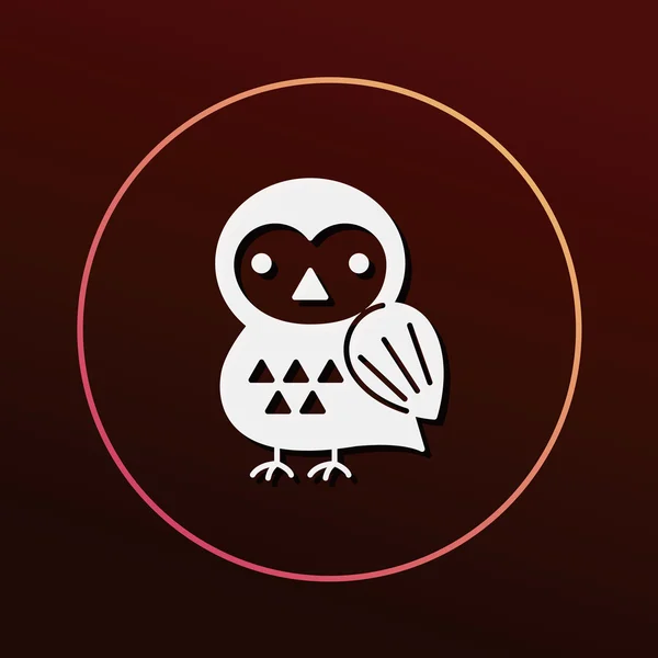 Halloween bird icon vector illustration — Stock Vector