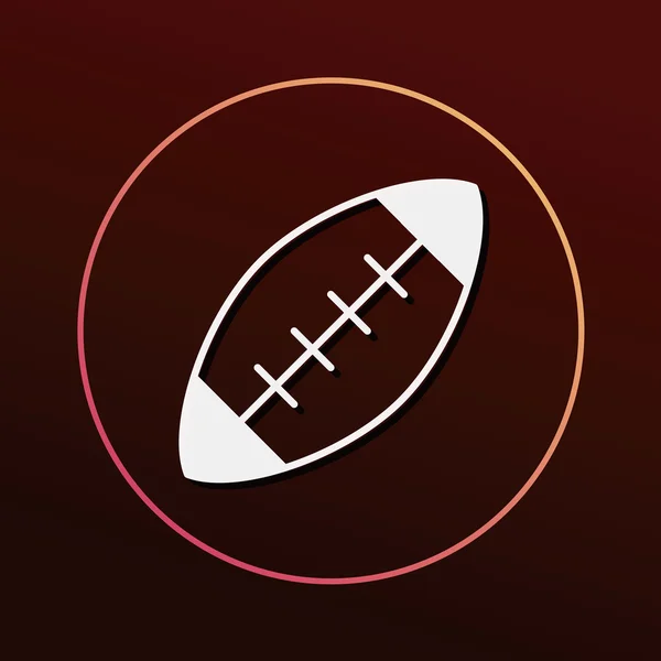 Icono de fútbol americano vector ilustración — Vector de stock