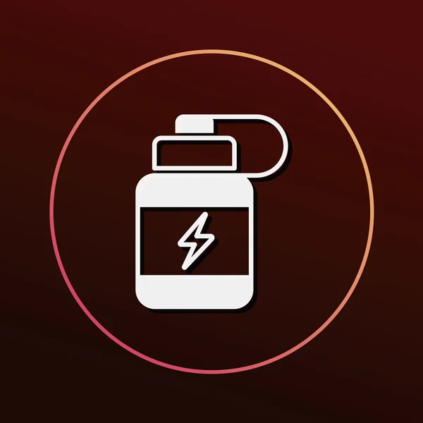 Energía bebida icono vector ilustración — Vector de stock