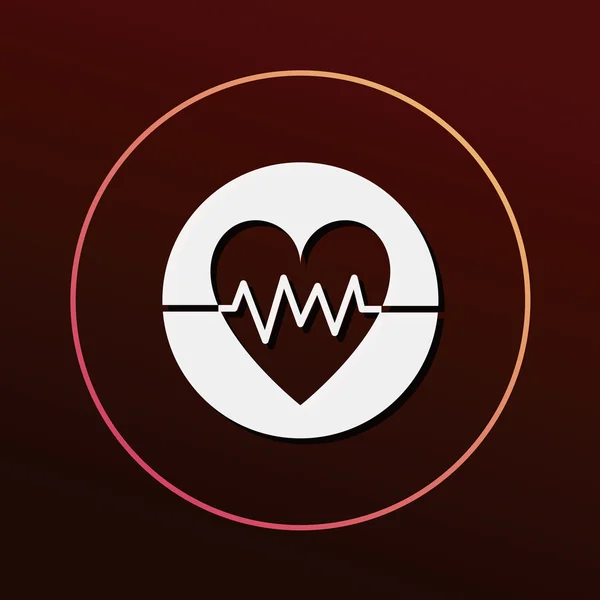 EKG ikona ilustracja wektorowa — Wektor stockowy