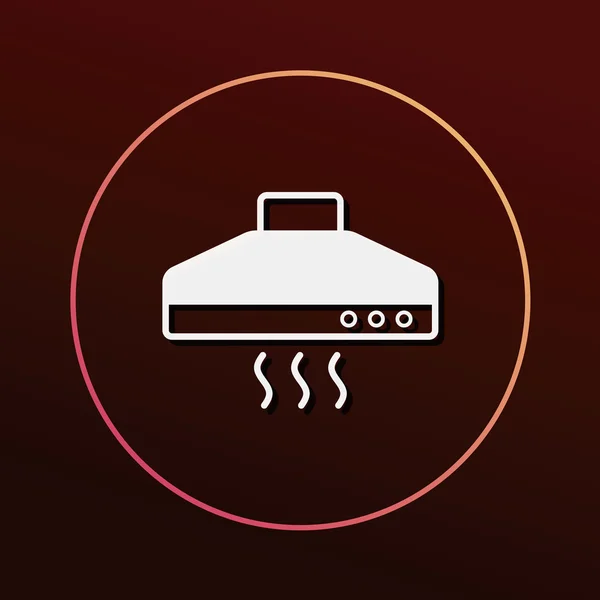 Cooker campanas icono vector ilustración — Archivo Imágenes Vectoriales