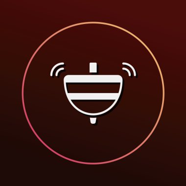 oyuncak gyro simge vektör çizim