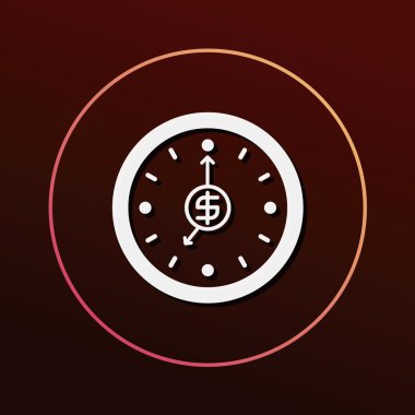 finansal para kavramı simge vektör çizim