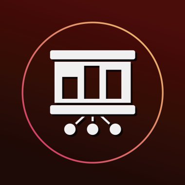 grafik ikonu vektör illüstrasyonu