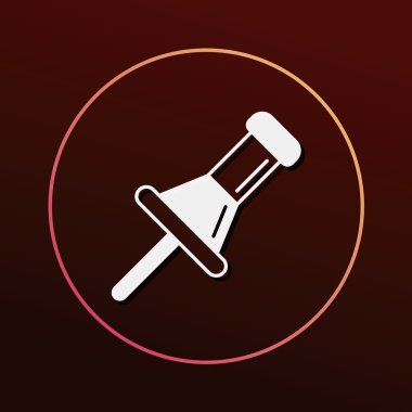 itme PIN simge vektör çizim