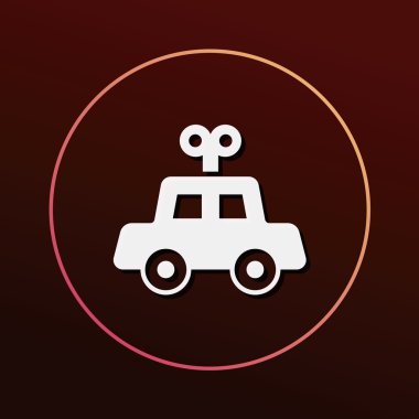 oyuncak araba simge vektör çizim