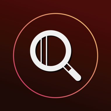 Arama simgesi vektör illüstrasyonu