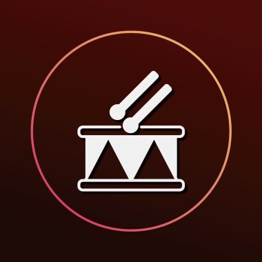 Müzik aletleri oyuncak simge vektör çizim