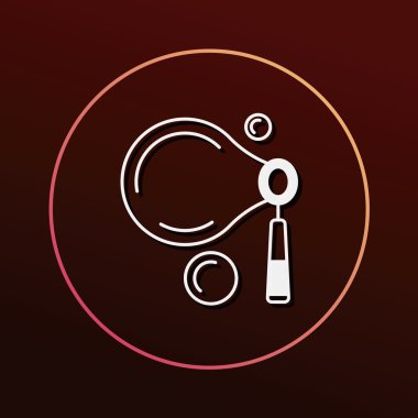 oyuncak kabarcık simge vektör çizim