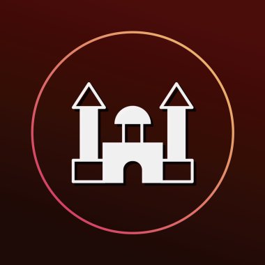 oyuncak eğitim bloğu simge vektör çizim