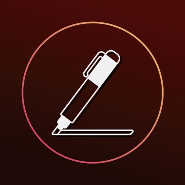 kalem simgesi vektör illüstrasyonu