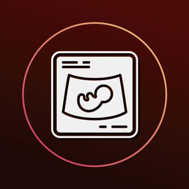 X-ışınları simge vektör çizim