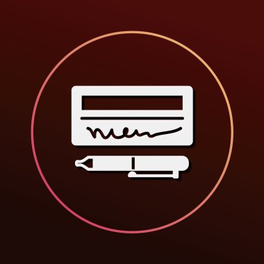 finansal para kontrol simge vektör çizim