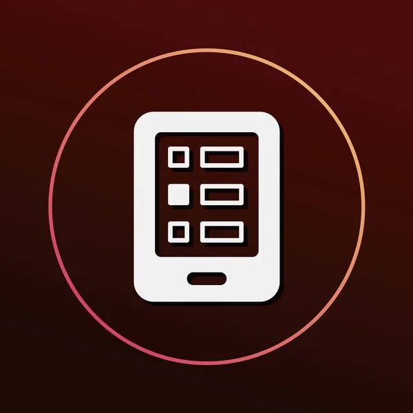 携帯電話アイコンのベクトル図 — ストックベクタ