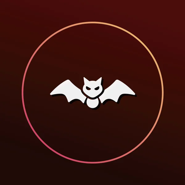 Halloween bat ikona vektor ilustrace — Stockový vektor