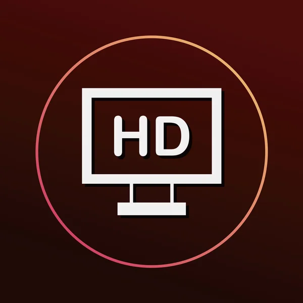Illustration vectorielle icône TV — Image vectorielle