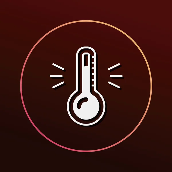 Thermometer Symbol Vektor Illustration — Stockvektor