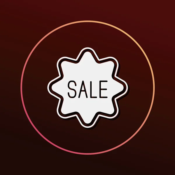 Sale discount icon vector illustration — Stock Vector