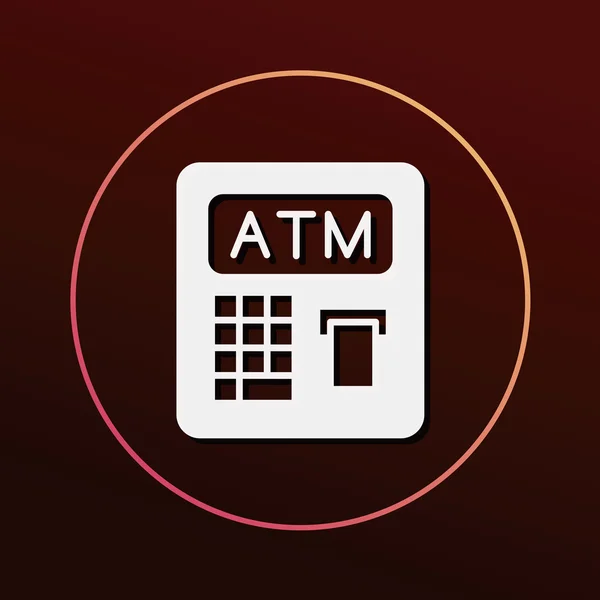 Atm icon vektor illustration — Stockvektor