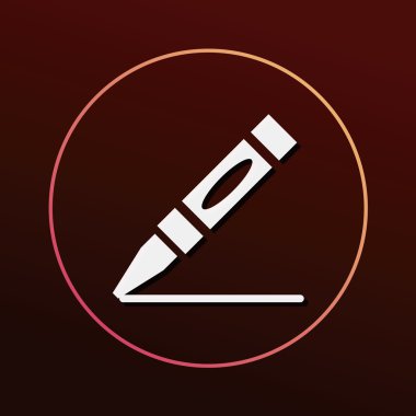 kalem simgesi vektör illüstrasyonu