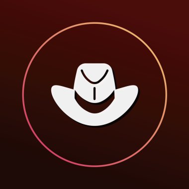 Güneş şapkası Icon vektör çizim