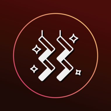 parti süslemeleri Şerit simge vektör çizim