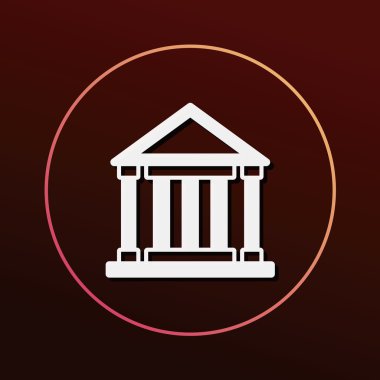 Mahkeme simge vektör çizim