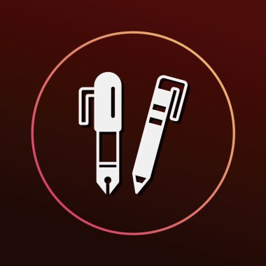 kalem kalem simge vektör çizim