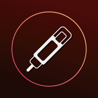 Düzeltme sıvı simge vektör çizim