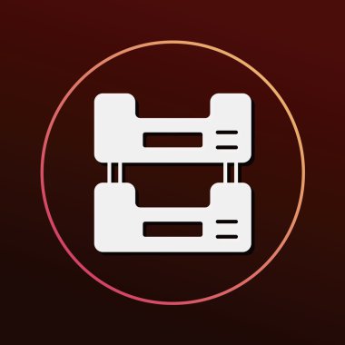 dosya dolap simge vektör çizim