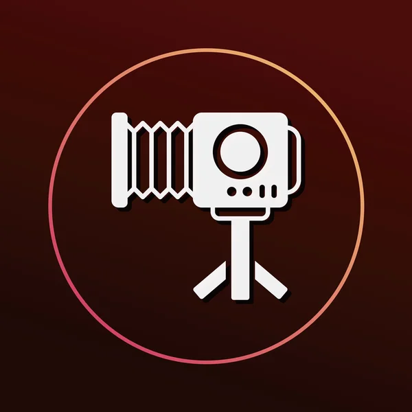 Icono de la cámara de vídeo vector ilustración — Archivo Imágenes Vectoriales