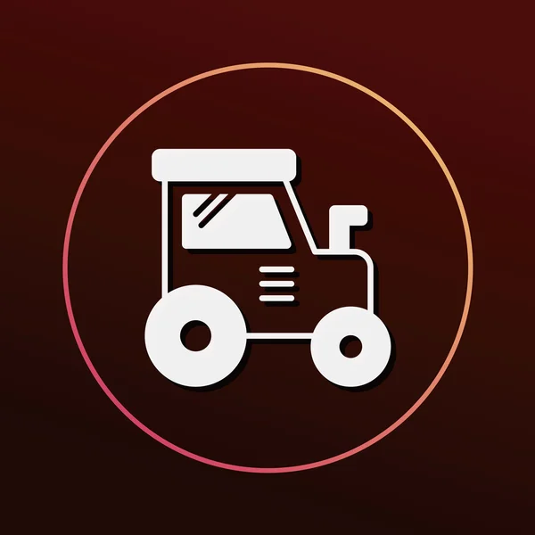 Carico camion icona vettoriale illustrazione — Vettoriale Stock