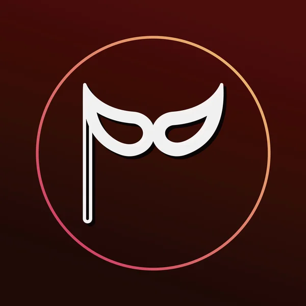 Partei Maske Symbol Vektor Illustration — Stockvektor