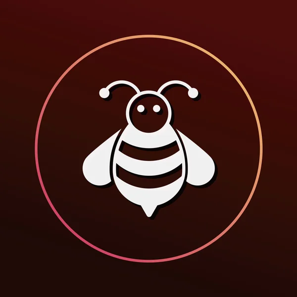 Ilustração do vetor do ícone da abelha — Vetor de Stock