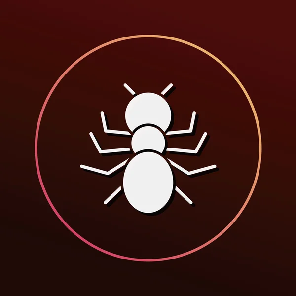 Illustration vectorielle d'icône d'insecte — Image vectorielle