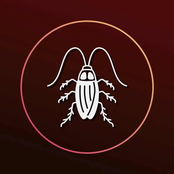 Pictograma insectelor ilustrație vectorială — Vector de stoc