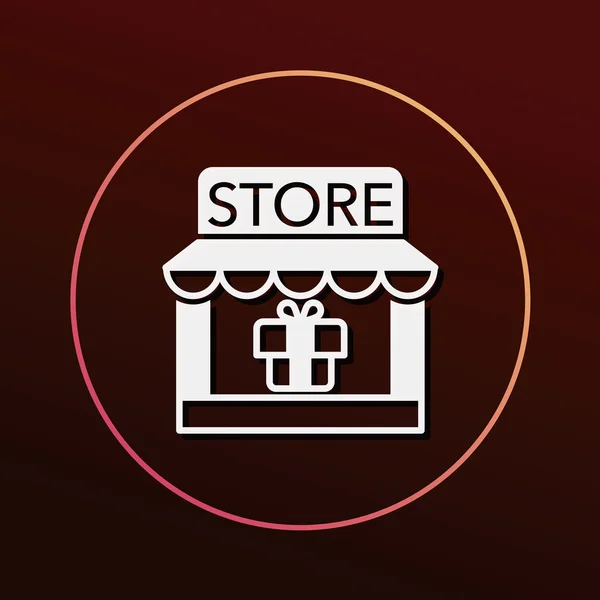 Shopping Store Icon Vektor Illustration — Stockvektor