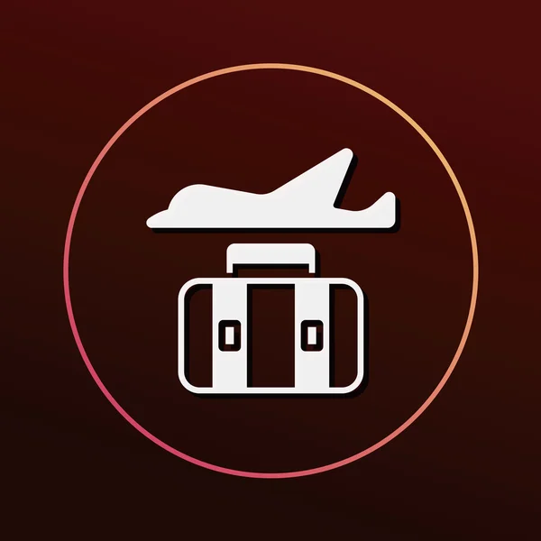 Luggage icon  vector illustration — Stock Vector