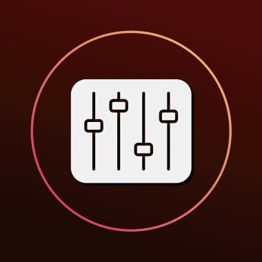 DJ disk simge vektör çizim