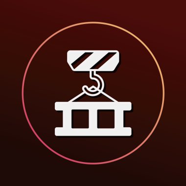 vinç simgesi vektör illüstrasyonu